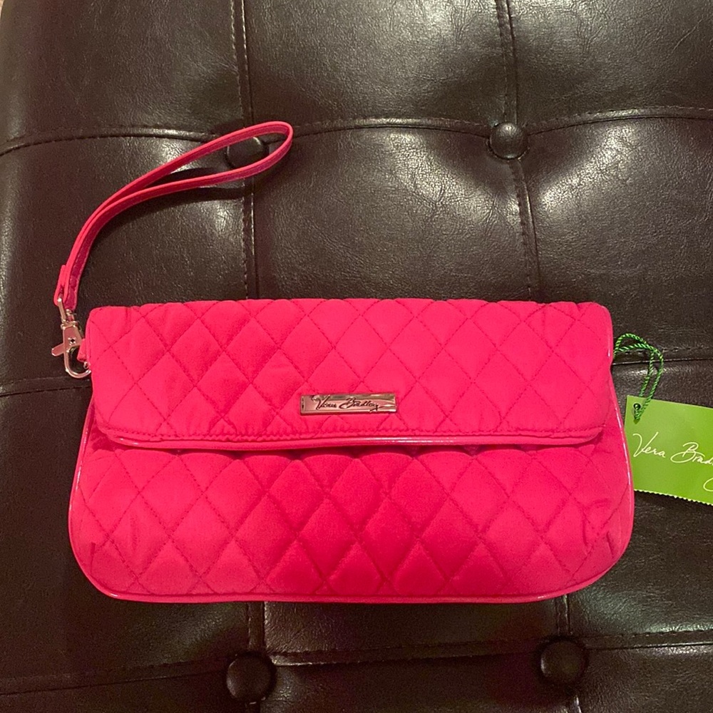 Vera Bradley Pink Quilted Wristlet